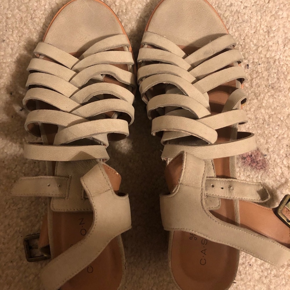 Caslon wedges tan